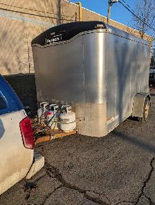 Camper from cargo trailer