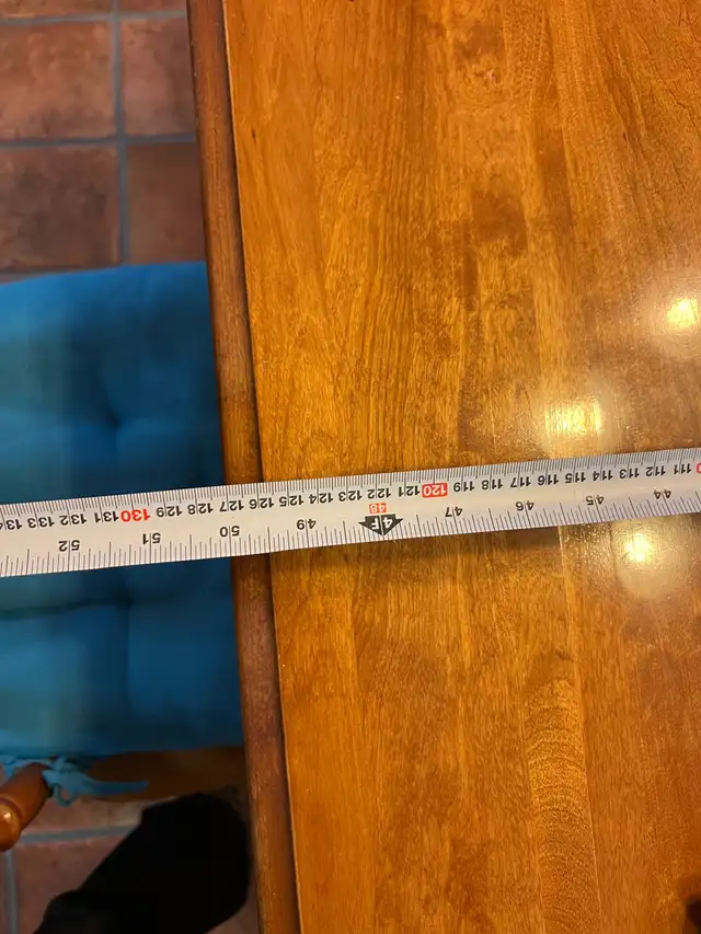 Free delivery used Wooden Dining Table Set with 4 Chairs - Photo 6