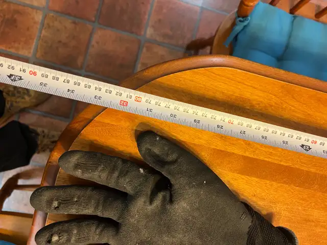 Free delivery used Wooden Dining Table Set with 4 Chairs - Photo 7