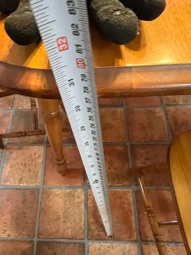 Free delivery used Wooden Dining Table Set with 4 Chairs - Photo 8