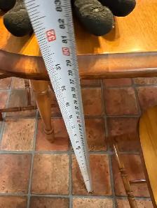 Free delivery used Wooden Dining Table Set with 4 Chairs - Photo 8