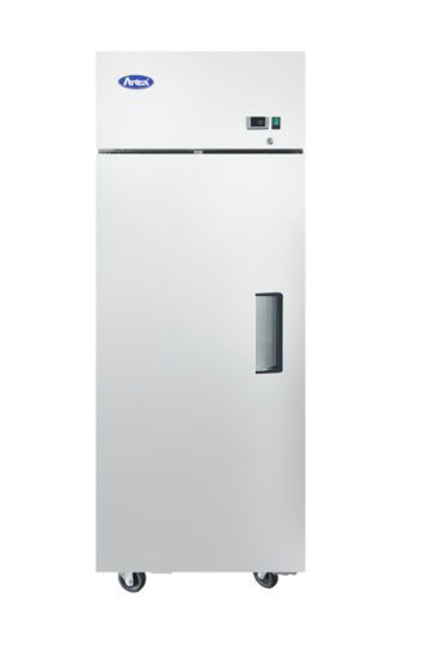 Stainless steel freezer for scrap pick up.