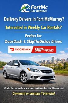 Doordash and Skipthedishes Car Rental