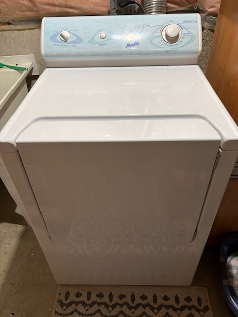Dryer Electric For Clothes Maytag 7 Cu. Ft (max. capacity)