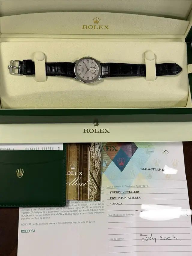 Rolex Cellini 35mm Platinum
