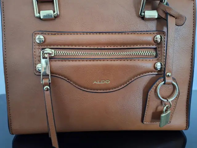 Aldo Laerin Brown and Gold Tote Purse / Bag - Photo 2