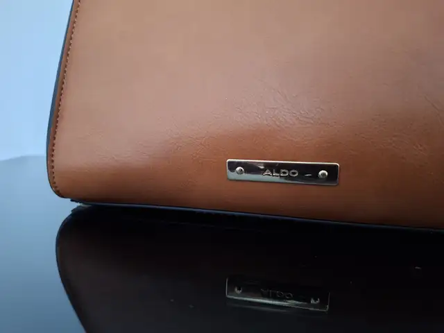 Aldo Laerin Brown and Gold Tote Purse / Bag - Photo 7