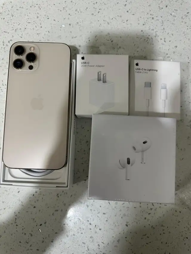 iPhone 12 pro max – 128GB   AirPods Pkg/Delivery Available