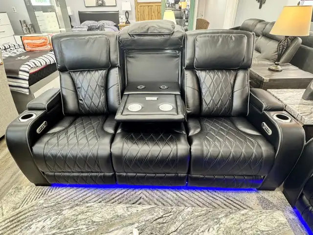 Dual power recliner Sofa loveseat With Adjustable power headrest - Photo 2