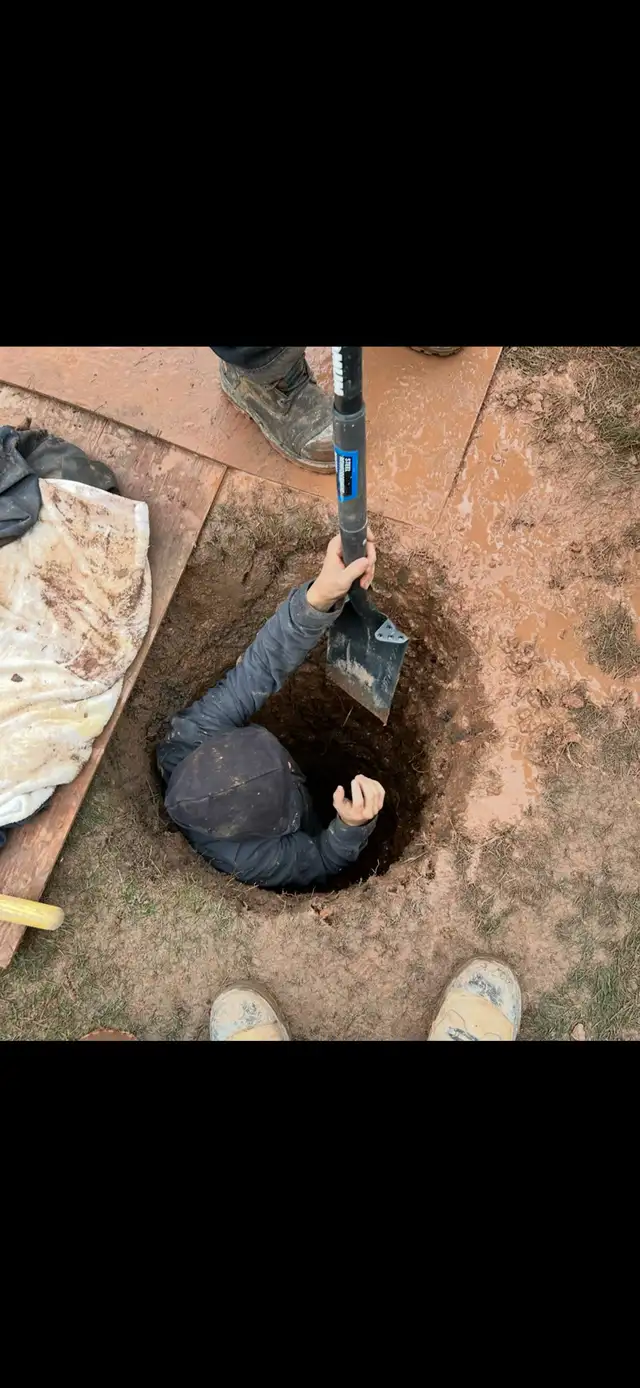 post hole digging
