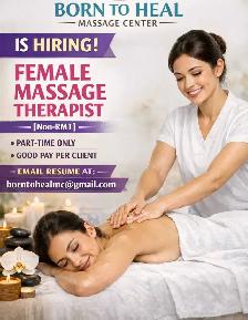 Hiring Female Therapist- Non-RMT