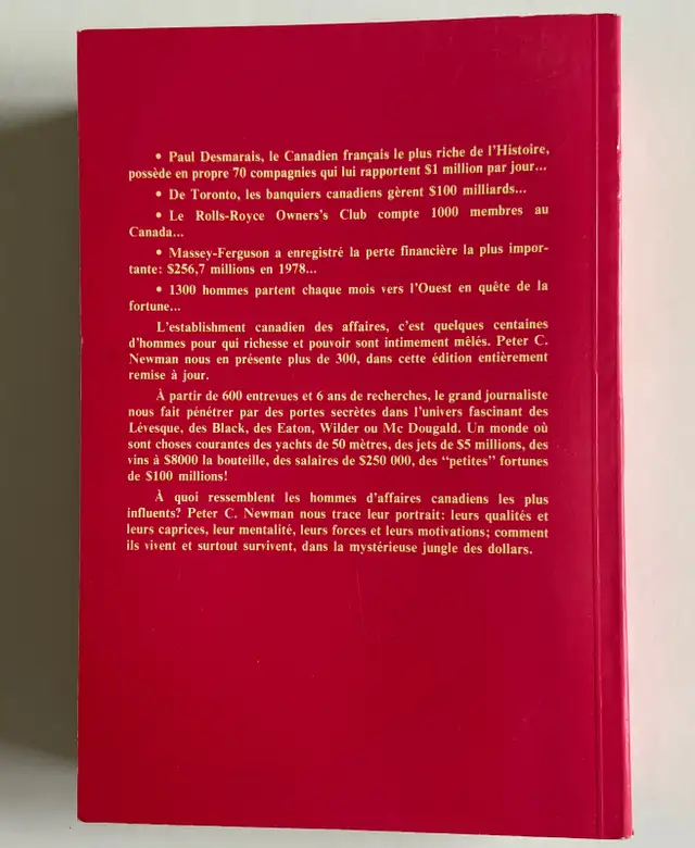 L’establishment Canadien  ( Peter C. Newman ) - Photo 2