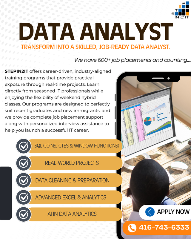 Become a Job-Ready Data Analyst with STEPIN2IT!
