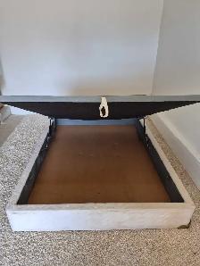 FREE DELIVERY Queen Size Bedframe with Hideaway Storage / Bed - Photo 8
