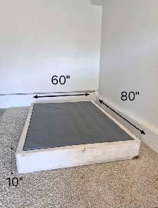 FREE DELIVERY Queen Size Bedframe with Hideaway Storage / Bed - Photo 10