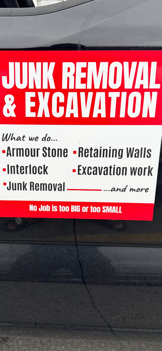 JUNK REMOVAL/EXCAVATION