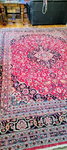 EXQUIS RARE TAPIS PERSANMASHAD151'X116'NOUE MAIN PURE LAINE - Photo 4