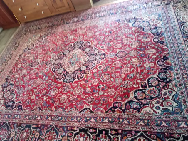 EXQUIS RARE TAPIS PERSANMASHAD151'X116'NOUE MAIN PURE LAINE - Photo 7