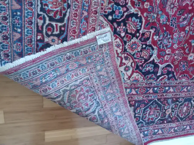 EXQUIS RARE TAPIS PERSANMASHAD151'X116'NOUE MAIN PURE LAINE - Photo 8