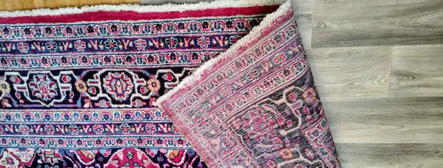 EXQUIS RARE TAPIS PERSANMASHAD151'X116'NOUE MAIN PURE LAINE - Photo 10