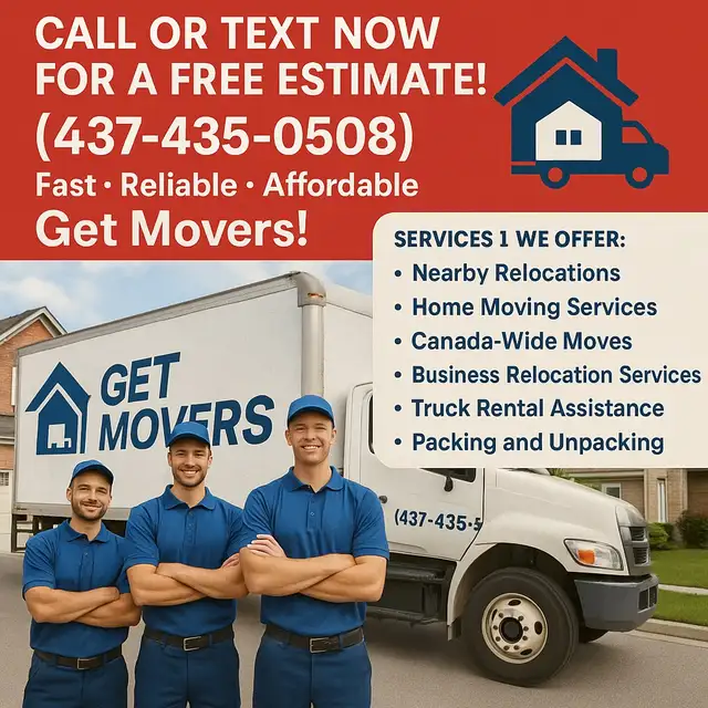 SAME DAY MOVERS ☎️ 437 435 0508