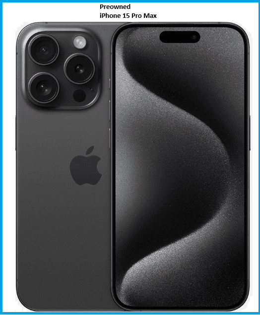 Unlocked iPhone 15 PRO MAX (512GB) with one year warranty.