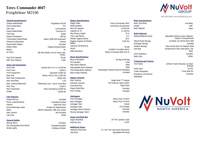 2025 Freightliner M2-106 Terex Commander 4047 Digger Derrick - Photo 2