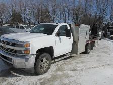 2017 Chevrolet Silverado 3500HD WT 4X4 WITH 12 FT FLAT DECK