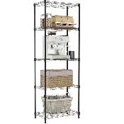 (New)5-Shelf Heavy Duty Storage Shelving, Metal Wire Shelving, S