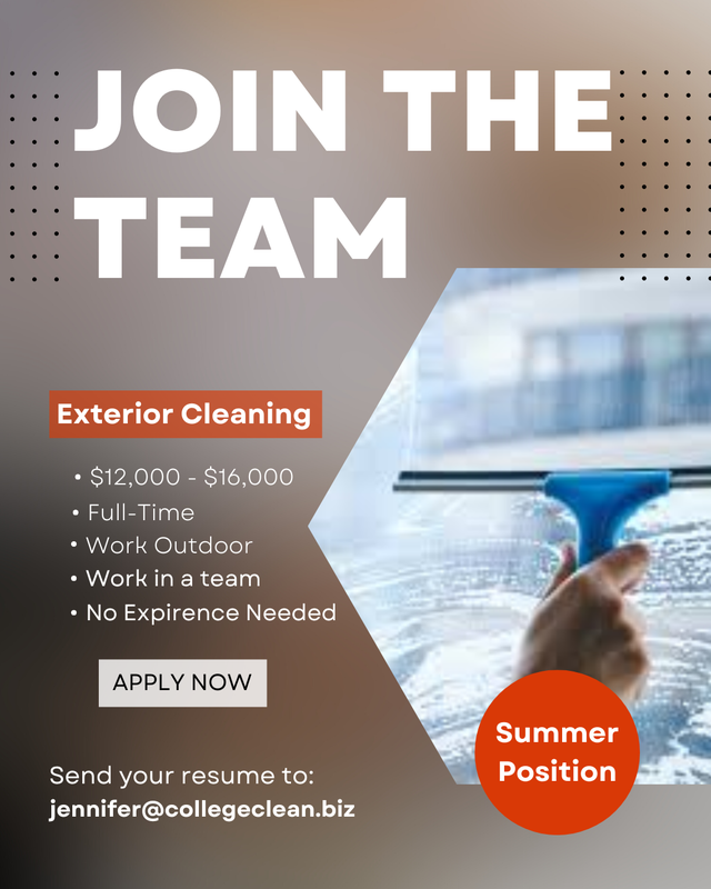 Exterior Cleaning Summer Job