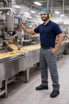 Hiring machine operator for a food company