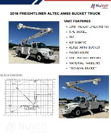 2016 Freightliner M2-106 Altec AM55 Bucket Truck