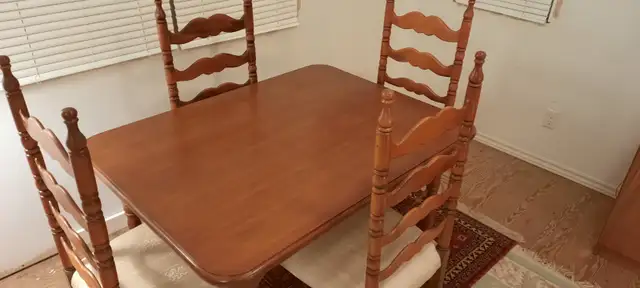 Dining table with 4 chairs - must go by tomorrow - Photo 2