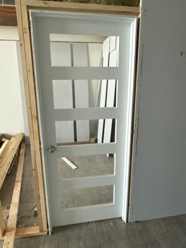 5 panel glass door - 32" x 80"