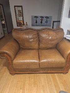 sofa en cuir italien