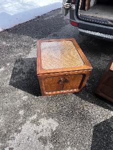 Free delivery used Vintage End Tables and Coffee Table Set - Photo 3
