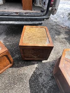 Free delivery used Vintage End Tables and Coffee Table Set - Photo 6