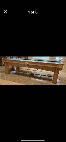 9ft Solid Oak Pool Table - Photo 2