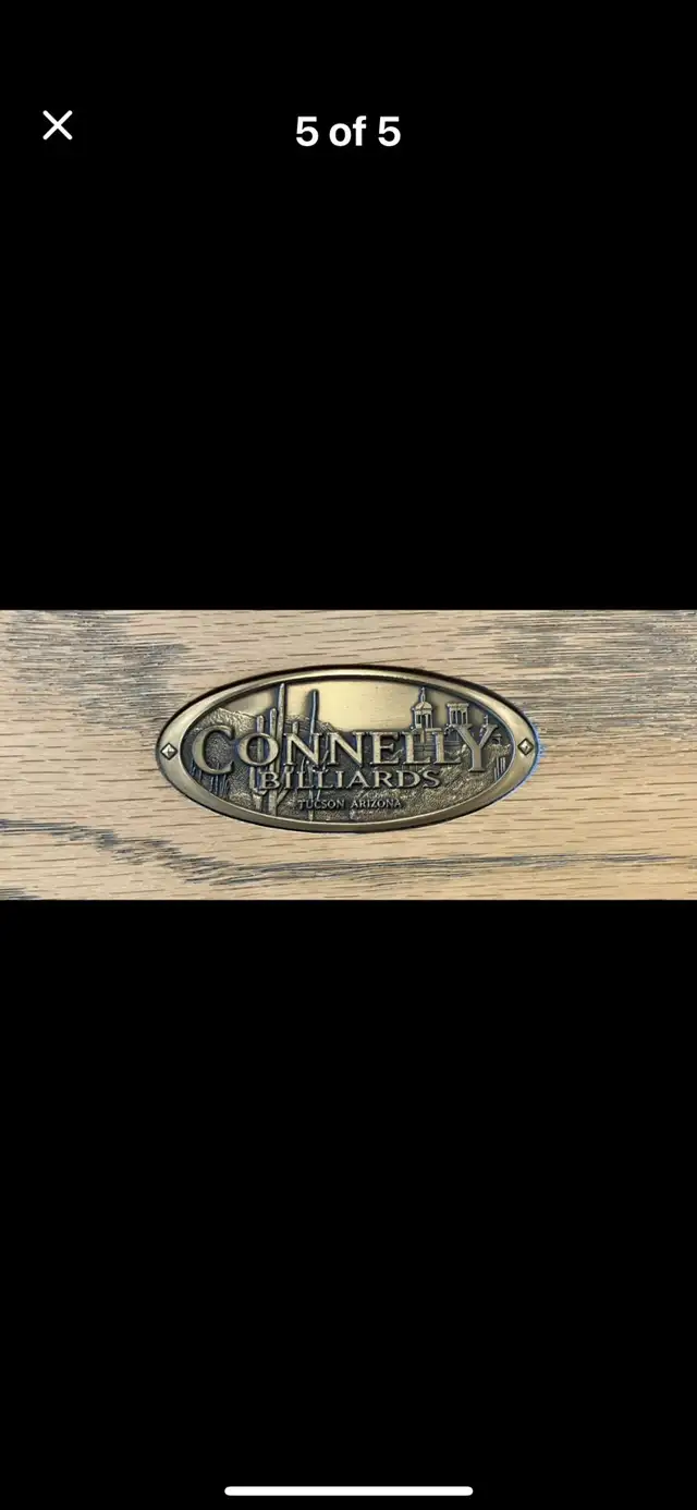 9ft Solid Oak Pool Table - Photo 3