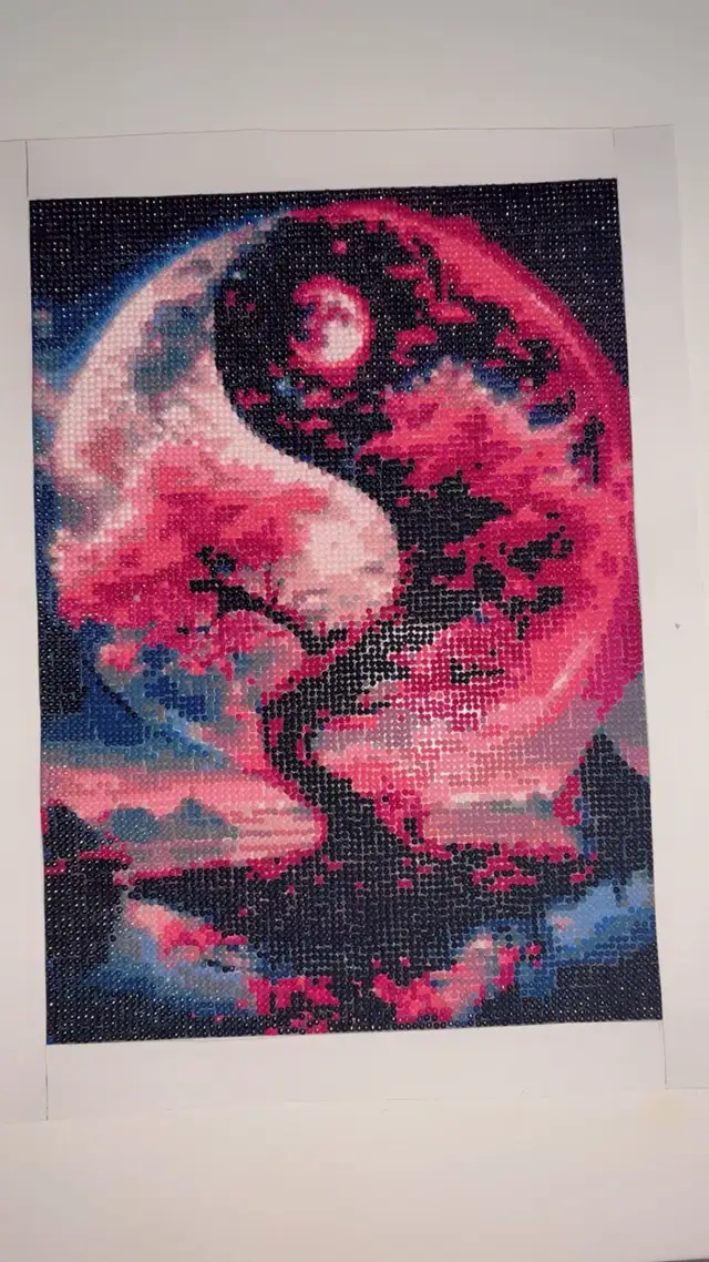 completed diamond art, painting