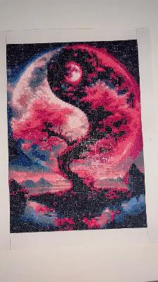 completed diamond art, painting