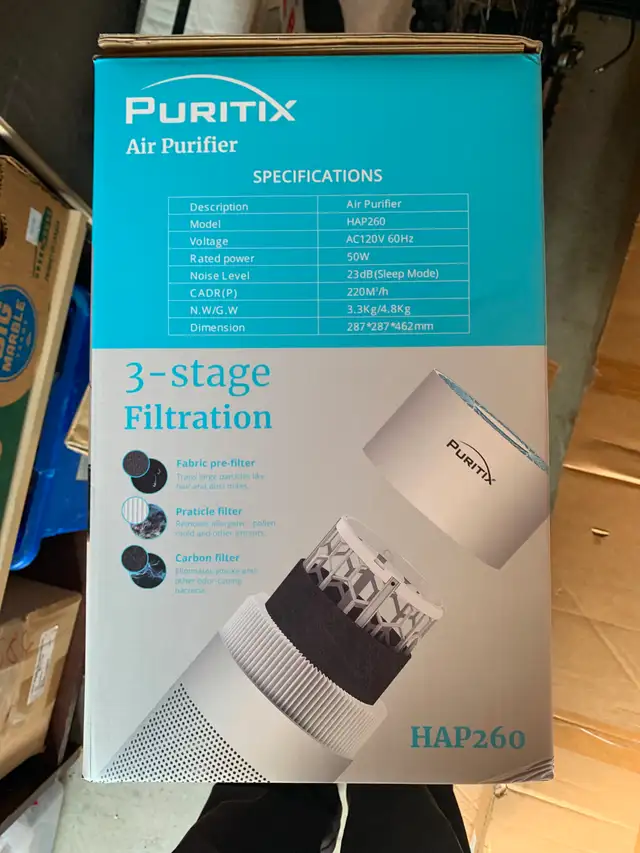 NEW IN THE BOX HAP260 Air Purifier DUST -SMOKE ECT. - Photo 3