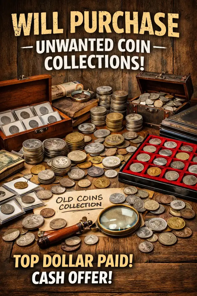 WANTED— SEEKING COIN COLLECTIONS