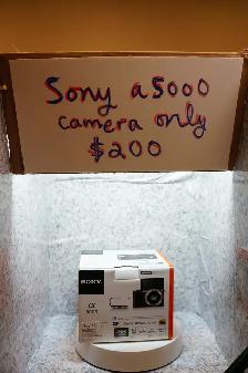 Sony a5000 Camera with unlimited recording & clean HDMI output