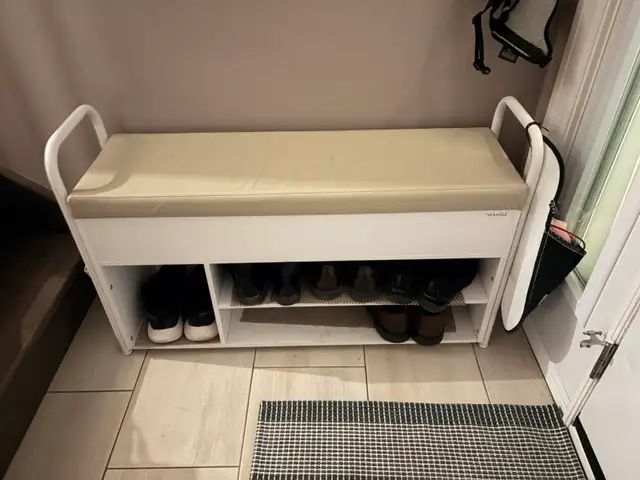 Storage / shoe rack bench for the entry way for sale for $75 - Photo 2