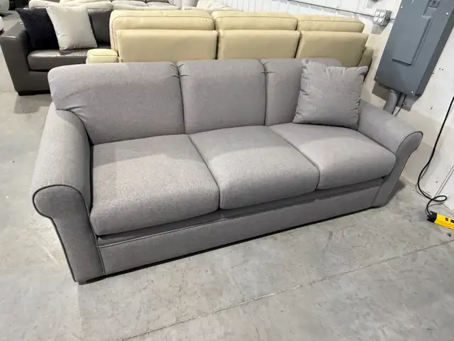 Grey fabric sofa