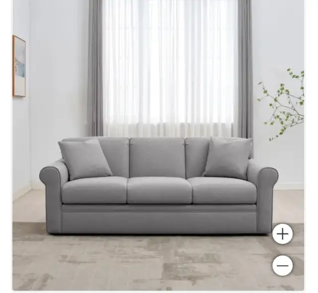 Grey fabric sofa - Photo 3