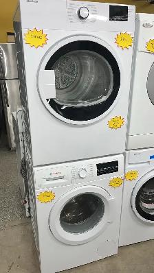 Bosch 24" Stackable Washer And Dryer Tested  30-Day Warranty