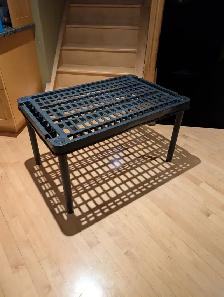 Sturdy Black Plastic Laundry Room Table