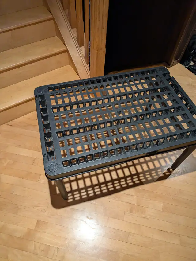 Sturdy Black Plastic Laundry Room Table - Photo 5